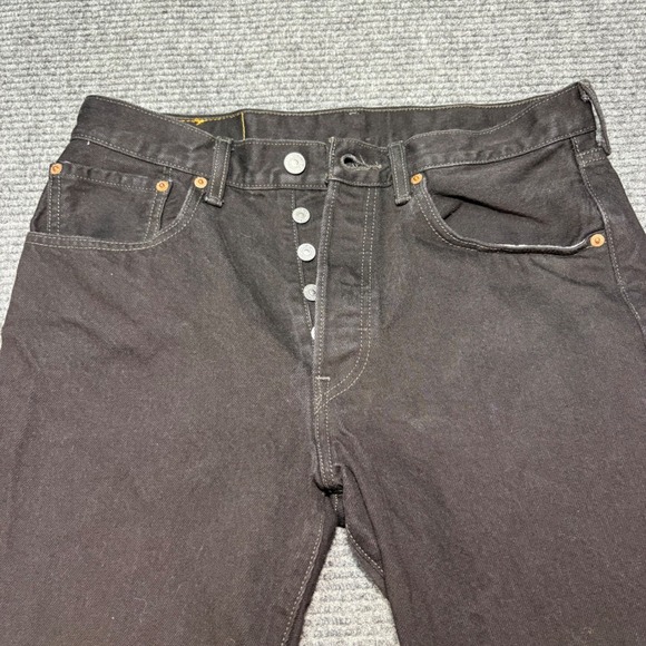 Levi's Other - Levis 501 Original Fit Black Denim Jeans Mens 32x34 Button Fly Straight Leg